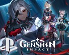 Banner do Genshin Impact com o logotipo do PlayStation (Fonte da imagem: HoYoverse, Sony PlayStation com edições)