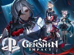 Banner do Genshin Impact com o logotipo do PlayStation (Fonte da imagem: HoYoverse, Sony PlayStation com edições)