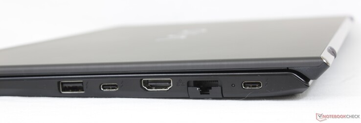 Certo: USB-A 3.1, 2x USB-C c/ Thunderbolt 4 + DP + PD, HDMI 2.0, Gigabit RJ-45