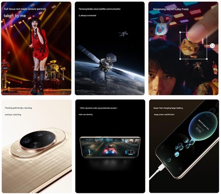 Principais destaques do Huawei Nova 14 Ultra (Fonte da imagem: Huawei - tradução automática)
