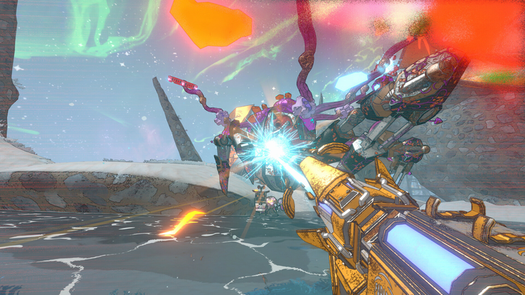 Os visuais em cel shading de Mycopunk lembram bastante os de Borderlands.
