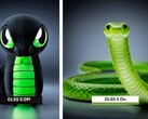 A Razer mostra como o mascote Sneki Snek poderia ser com o DLSS 5.