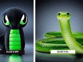 A Razer mostra como o mascote Sneki Snek poderia ser com o DLSS 5.