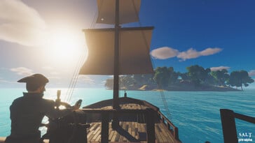 Uma imagem mostrando um ambiente em Salt 2: Shores of Gold.