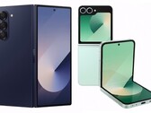 O Galaxy Z Flip6 e o Galaxy Z Fold6 serão dois dos vários dispositivos que a Samsung lançará em 10 de julho. (Fonte da imagem: Evan Blass - editado)