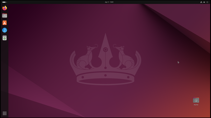 A área de trabalho GNOME do Ubuntu 24.04 logo após a instalação (Imagem: Canonical).