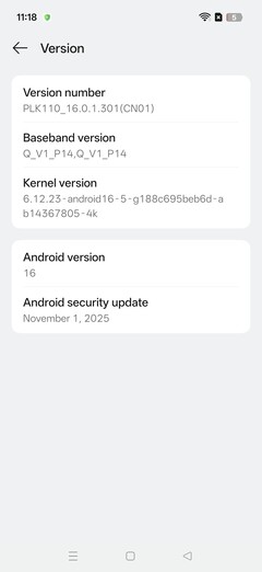 Software do OnePlus 13 (ColorOS)