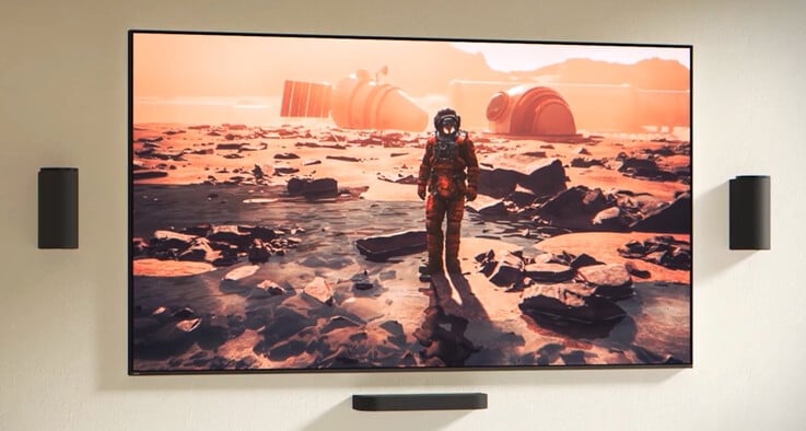 O sistema de som Bravia Theater Trio de 405 watts pode recriar até 24 alto-falantes usando o 360 Spatial Sound Mapping.