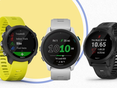 A Garmin forneceu vários relógios inteligentes Forerunner com novas características. (Fonte de imagem: Garmin)