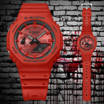 Casio G-Shock GA-2100RRB-4A. (Fonte da imagem: @geesgshock no Instagram)