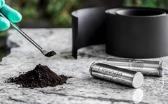 Material do eletrodo de carbono duro Lignode (imagem: Stora Enso)