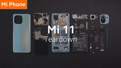 O Mi 11 parece bastante reparável em sua demolição oficial. (Fonte da imagem: Xiaomi)