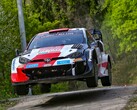 No final do ano passado, a Toyota estreou um Yaris Gazoo Racing a combustão de hidrogênio no WRC. (Fonte da imagem: Toyota)