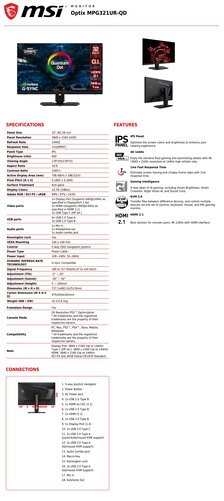 Optix MPG321UR-QD. (Fonte da imagem: MSI)