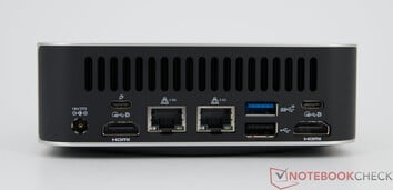Geekom A9 Max - Conexões na parte traseira