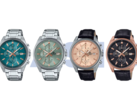Da esquerda para a direita, o Casio Edifice EFV-610DE-2A, EFV-610DE-3A, EFV-610EL-5A e EFV-610ECL-1A. (Fonte da imagem: Casio)