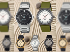 Os modelos Casio MTP-220D-1A, MTP-220BL-7A, MTP-220BL-1A, MTP-220D-7A e MTP-220GL-9A.