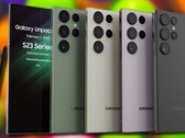Novos produtos não-oficiais Galaxy S23 Ultra mostram o carro-chefe da Samsung com um display aparentemente plano. (Fonte de imagem: TechnizoConcept &amp; Unsplash - editado)
