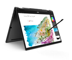 Acer TravelMate Spin P6 - Modo Tenda. (Fonte de imagem: Acer)