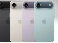 A paleta de cores do &quot;17 Air&quot;. (Fonte da imagem: @theapplehub via X)