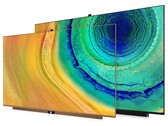 Uma TV inteligente Huawei com uma tela cheia flutuante faria com que as moldura esbelta da X65 parecessem volumosas. (Fonte da imagem: Huawei)