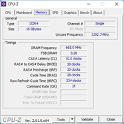 CPU-Z: Memória