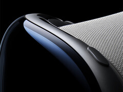 O próximo Apple Vision Pro manterá o mesmo design geral do modelo existente, na última foto. (Fonte da imagem: Apple)