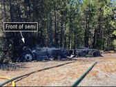 Foram necessários 50.000 galões para apagar o incêndio deste Tesla Semi (Fonte da imagem: NTSB)