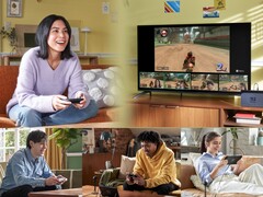 Imagem promocional do recurso GameChat que virá com o Switch 2. (Fonte da imagem: Nintendo)