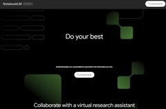 Página inicial do Google NotebookLM (Fonte: própria)