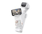 O visor OLED de 2 polegadas do controle remoto é removível da câmera com gimbal Insta360 Luna Pro 8K.