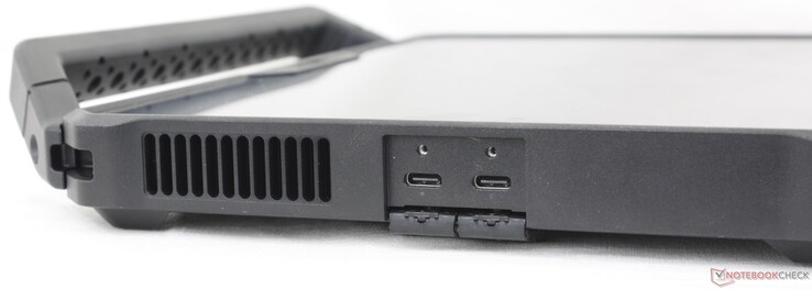 Esquerda: 2x USB-C 3.2 Gen. 2 c/ Thunderbolt 4 + DisplayPort + Fornecimento de energia