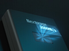 O NX-PFS1PRO custa a partir de US$ 309 no Japão. Na foto: uma imagem promocional do SSD portátil. (Fonte da imagem: Nextorage)