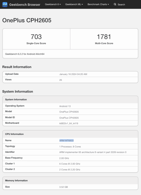 (Fonte da imagem: Geekbench)