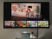 Switch 2 GameChat exibido em uma TV