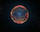Uma imagem que mostra a supernova SN 1993J.