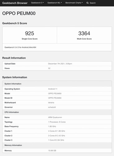 (Fonte de imagem: Geekbench)