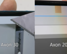 A UDC do Axon 30 vs. a dos 20. (Fonte: JerryRigEverything)