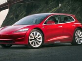 O Tesla Model 2 pode vir com células LFP de carregamento rápido (reprodução de imagem: Autocar)