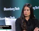 Asha Sharma durante entrevista à Bloomberg Tech.