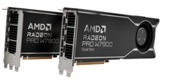 A AMD Radeon Pro W7900 agora vem em uma variante de slot duplo com preço reduzido. (Fonte da imagem: AMD)