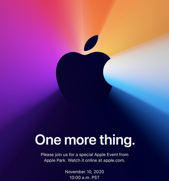 o próximo evento de hardware do siteApple será em 10 de novembro. (Fonte da imagem: Apple)