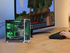 O gabinete do mini PC para o Raspberry Pi 5 custa US$ 39,90. Na foto: uma imagem promocional do chassi. (Fonte da imagem: Elecrow - mini PC)