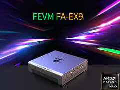 O FEVM FA-EX9 custa a partir de US$ 1.943 na China. Na foto: o mini PC Strix Halo. (Fonte da imagem: FEVM - editado)
