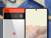 A série Google Pixel 6 adotou uma solução interessante para a carcaça da câmera. (Fonte da imagem: Weibo/OnLeaks - editado)
