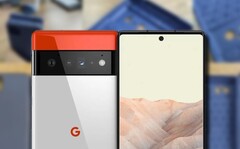 A série Google Pixel 6 adotou uma solução interessante para a carcaça da câmera. (Fonte da imagem: Weibo/OnLeaks - editado)