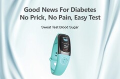 O Hela Bio Smartwatch pode supostamente monitorar os níveis de açúcar no sangue a partir do suor. (Fonte de imagem: Hela Bio Smart Watch)