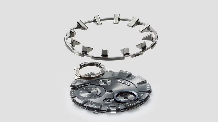 O Casio MTG-B4000B-1A apresenta um mostrador de várias camadas.