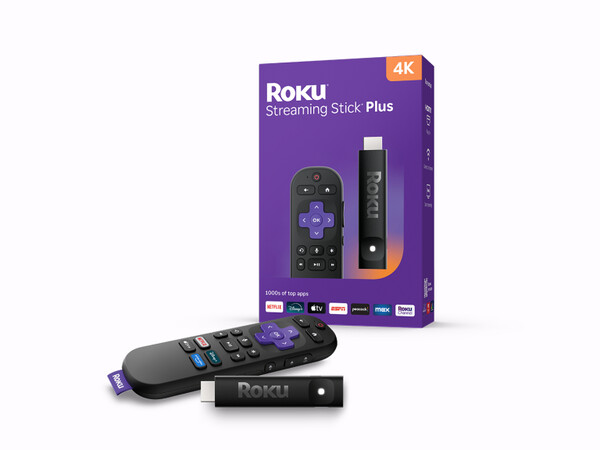 O Roku Streaming Stick Plus 2025 custa US$ 10 a mais, mas suporta streaming em 4K HDR. (Fonte da imagem: Roku)