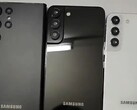 A série Samsung Galaxy S22 foi recentemente apresentada em um suposto vazamento de vídeo prático. (Fonte de imagem: @OnLeaks)